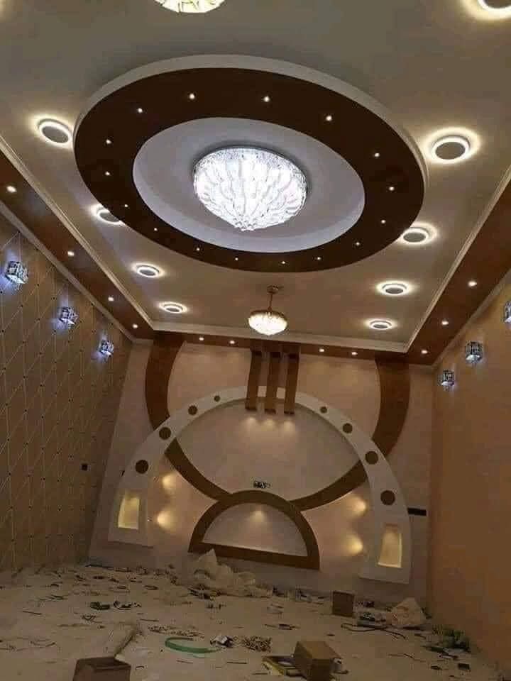 تصاميم جدارية دائرية للمجالس وغرف المعيشة